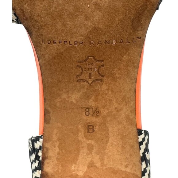 Rare Loeffler Randall Raffia Wooden Platform Pointed Toe Heels 8.5 Boho Retro - Picture 11 of 14